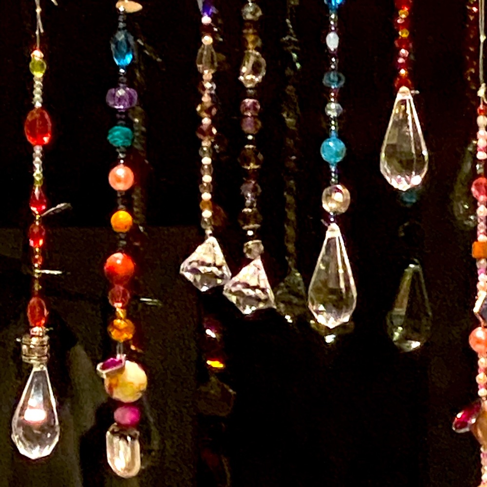 JankyCatchers; Each strand hand beaded from broken or 2nd hand store jewelry